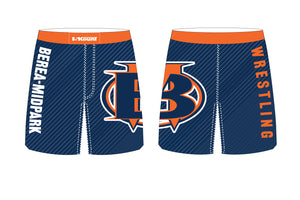 Berea Midpark Wrestling Sublimated Fight Shorts Design - Navy - 5KounT