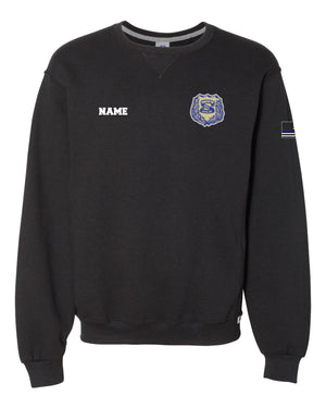 BTPD Russell Athletic Cotton PBA Crewneck Sweatshirt - Black - 5KounT2018