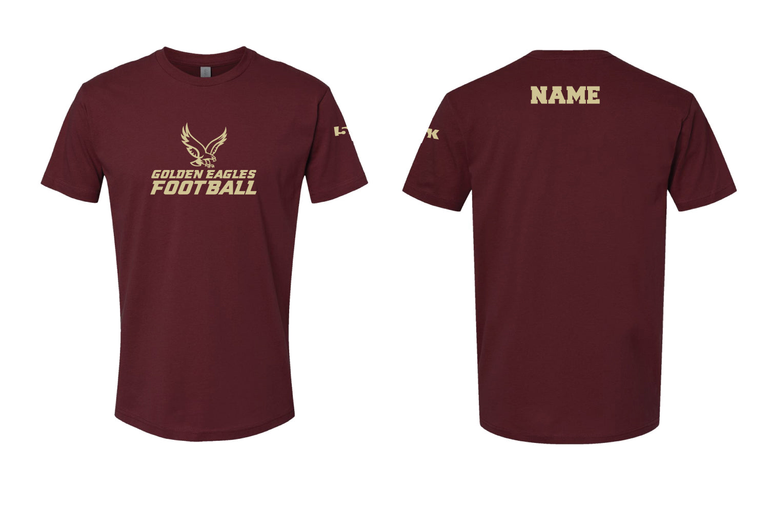 Berkeley Eagles Football Cotton Crew Tee - Maroon