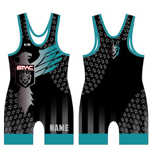 Bitetto USA Sublimated Men's Singlet - White/Black - 5KounT