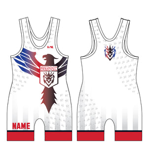 Bitetto USA Sublimated Men's Singlet - White/Black - 5KounT