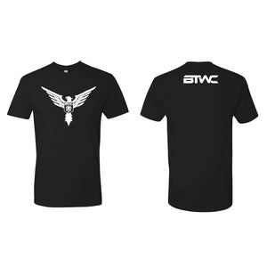 Bitetto Trained Cotton Crew Tee - Black - 5KounT