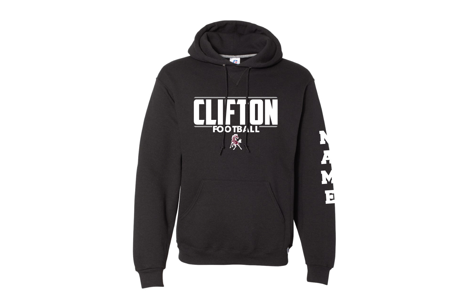 Cifton Football Cotton Hoodie - Black