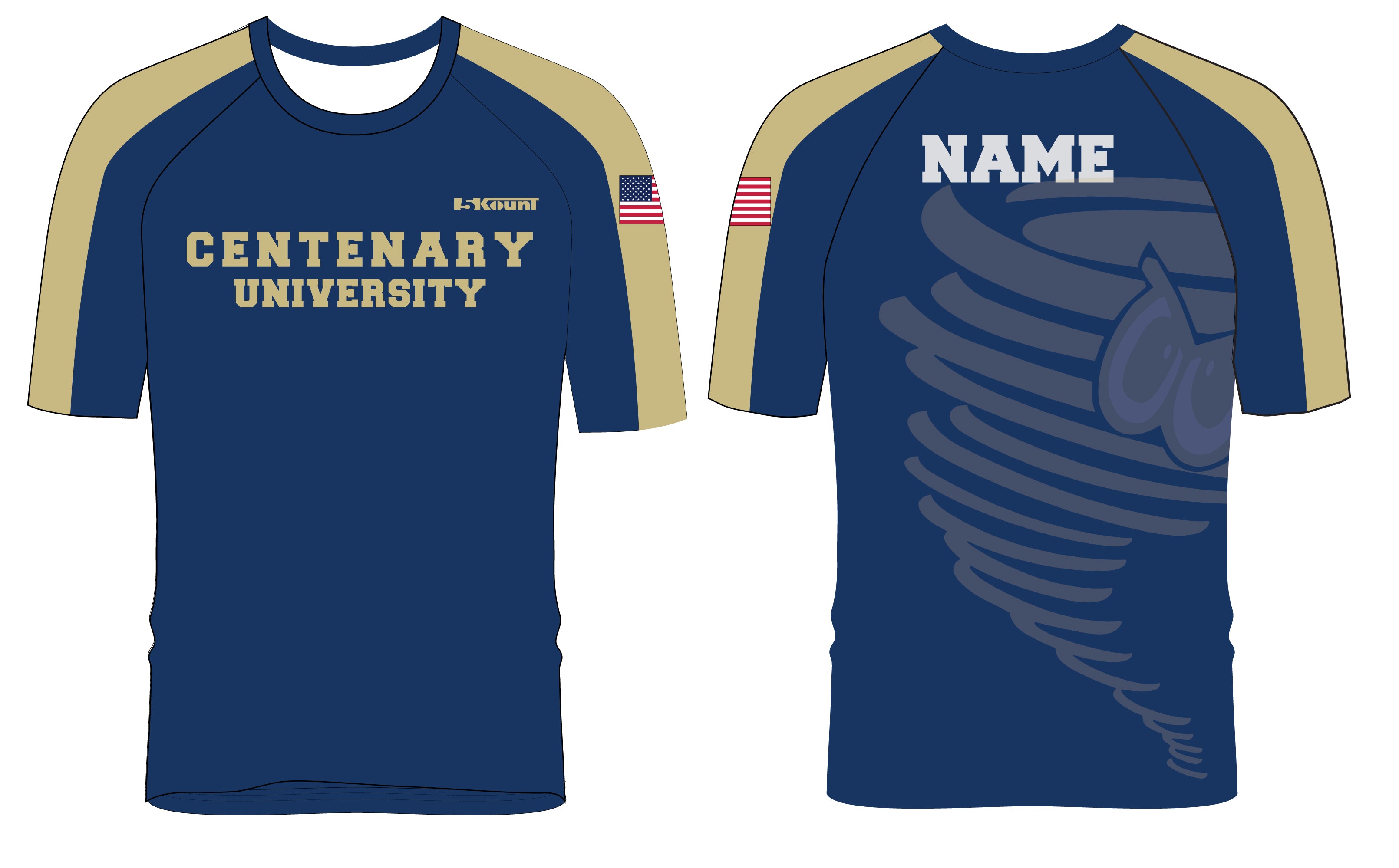 Centenary Wrestling Offseason Sublimated Fight Shirt - 5KounT2018