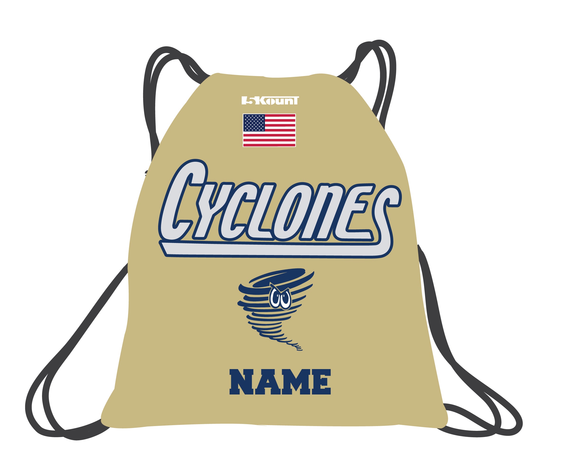 Centenary Wrestling Sublimated Drawstring Bag - 5KounT2018