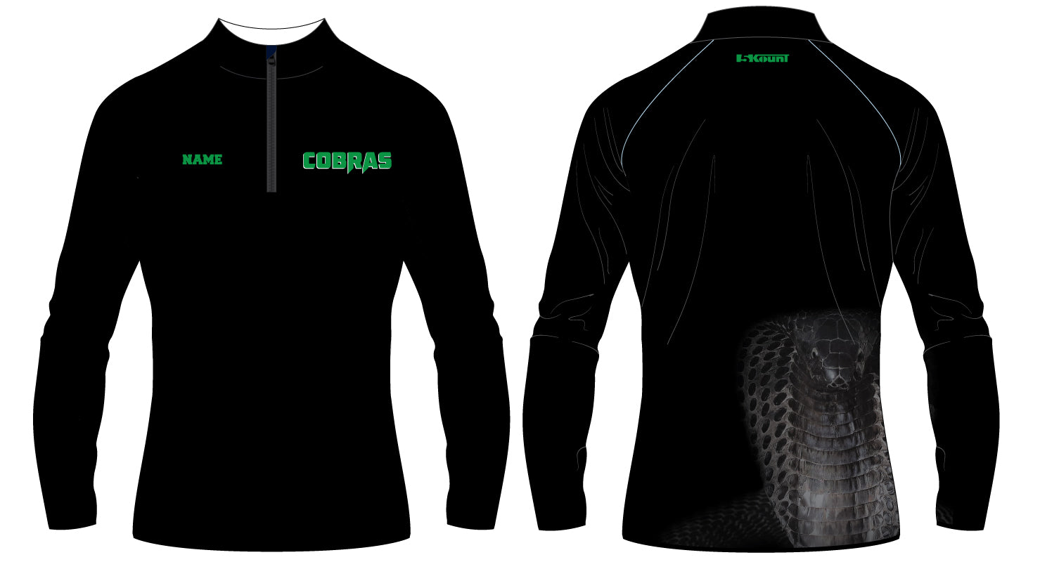 Colchester Cobras Sublimated Quarter Zip - 5KounT