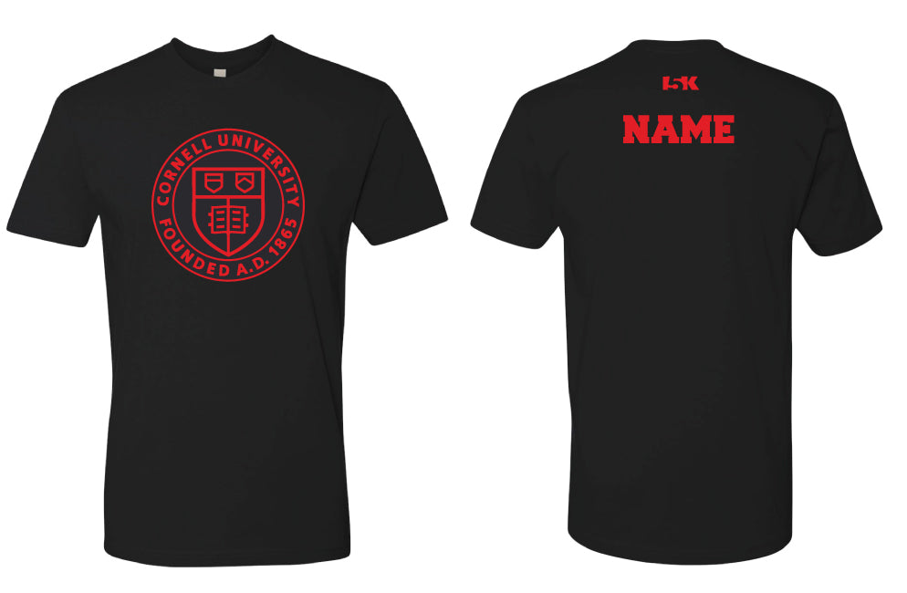 Cornell Men's Cotton Crew Tee - Collegiate Black - 5KounT