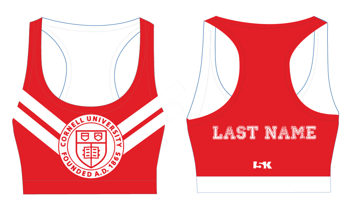 Cornell Dance Sublimated Sports Bra - Red - 5KounT