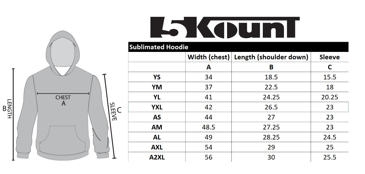 Randolph Football Bulldogs Sublimated Hoodie - 5KounT2018