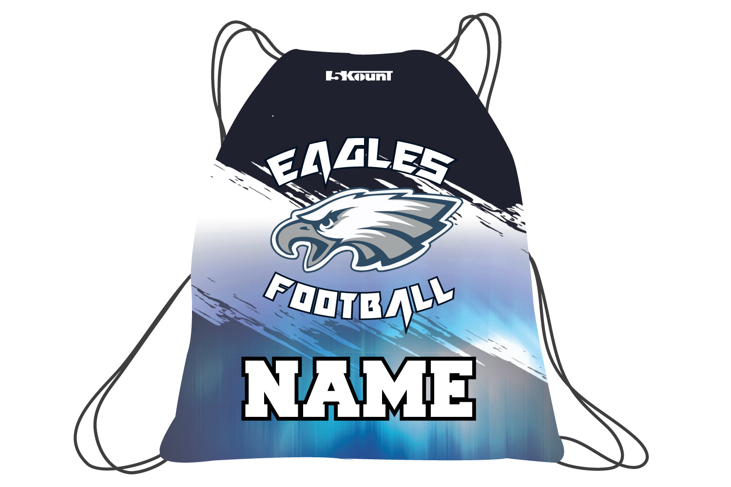 Wethersfield Eagles Football Sublimated Drawstring Bag - 5KounT