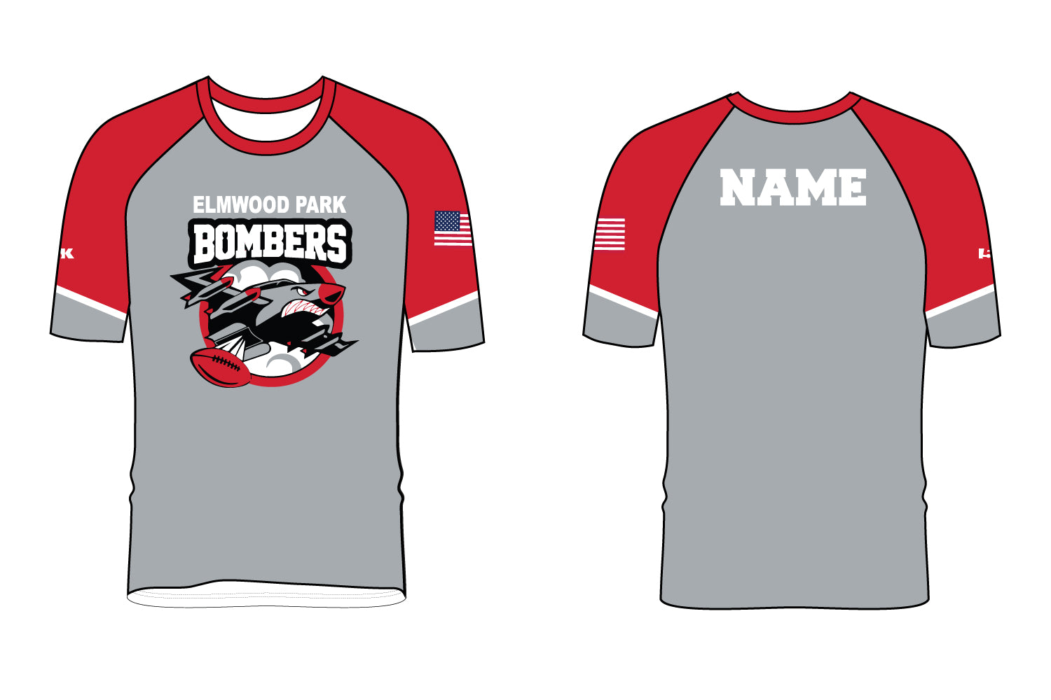 Elmwood Park Bombers Football Sublimated Shirt