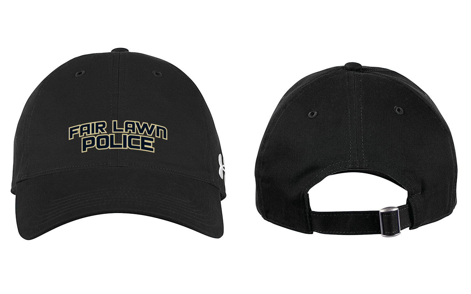 Fair Lawn Police Under Armour Chino Adjustable Cap - Black - 5KounT2018