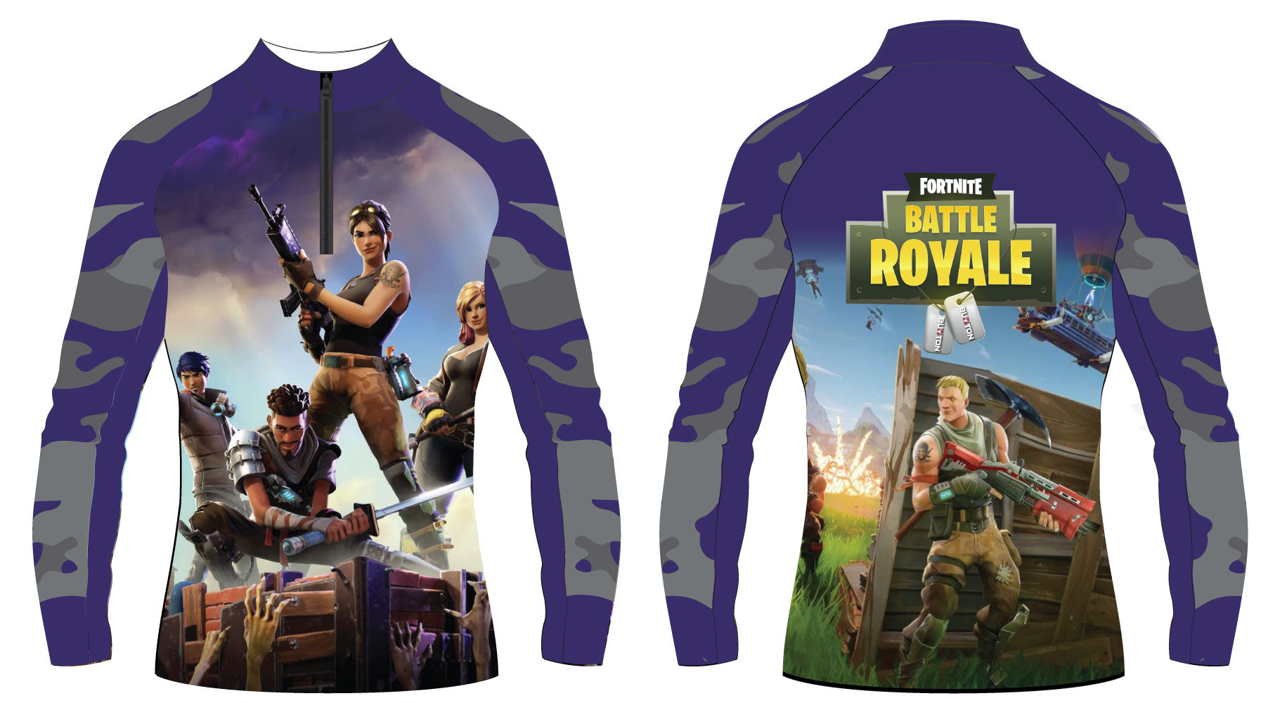 Battle Royale Sublimated Quarter Zip - 5KounT2018