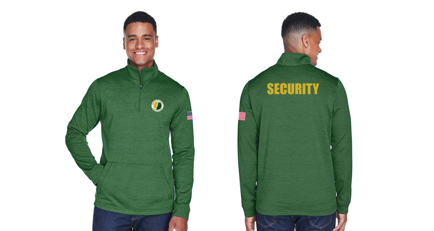 Felician University Campus Security Quarter Zip - Forest Heather Green