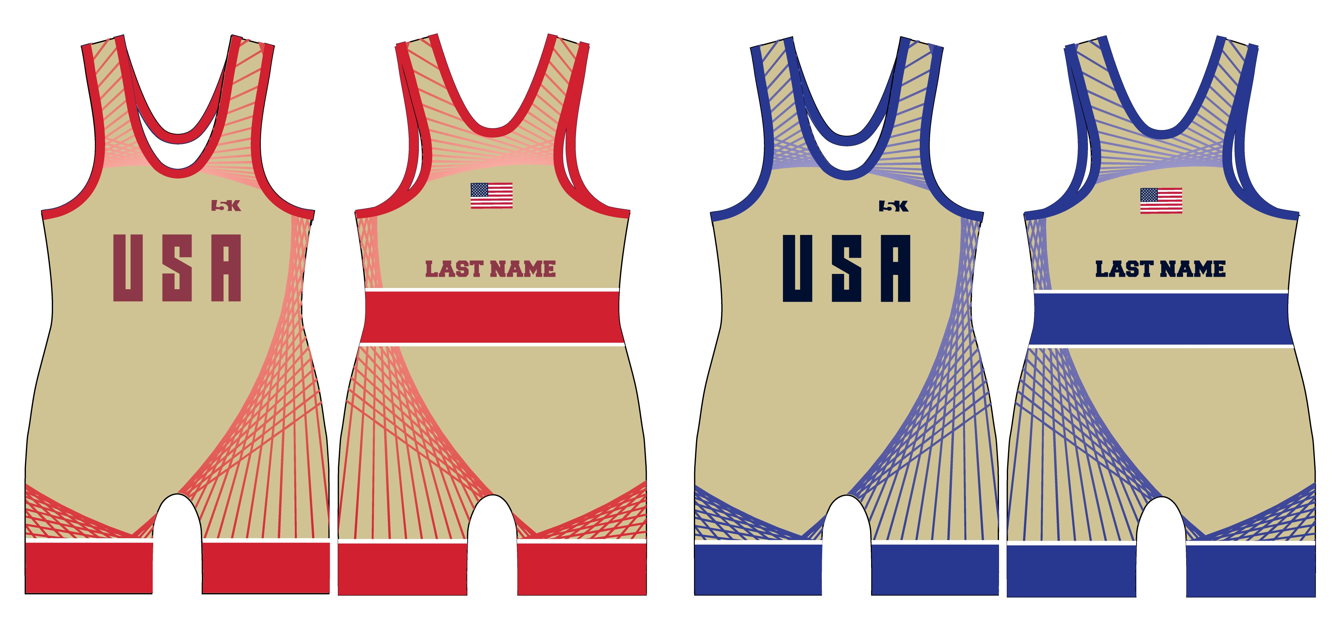 Freestyle Singlets Gold Package - 5KounT2018