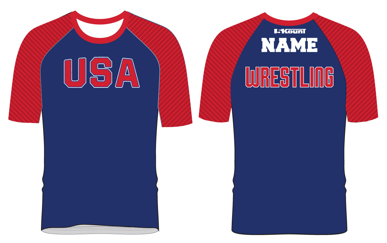 USA Freestyle Wrestling Fight Shirt - Freestyle 1 - 5KounT2018