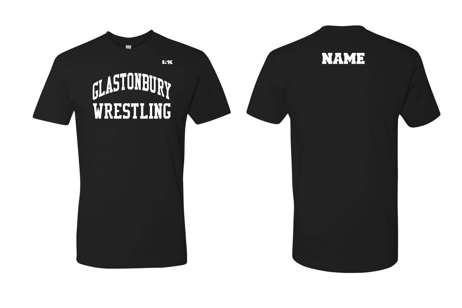 Glastonbury Wrestling Cotton Crew Tee - Royal Blue / Black - 5KounT