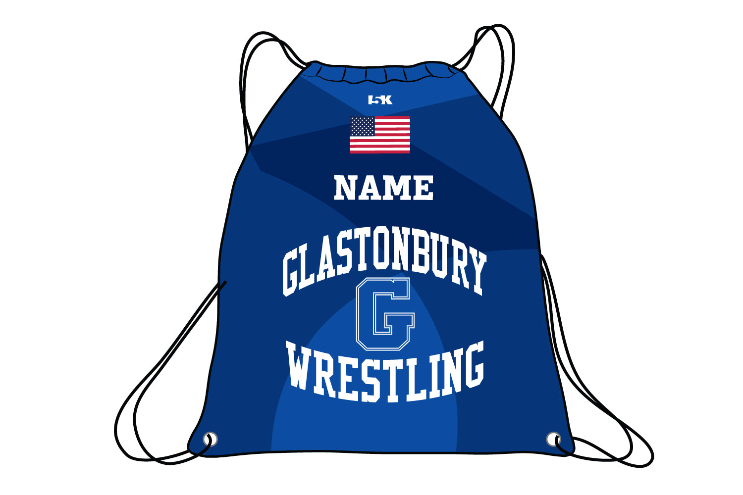 Glastonbury Wrestling Sublimated Drawstring Bag - 5KounT