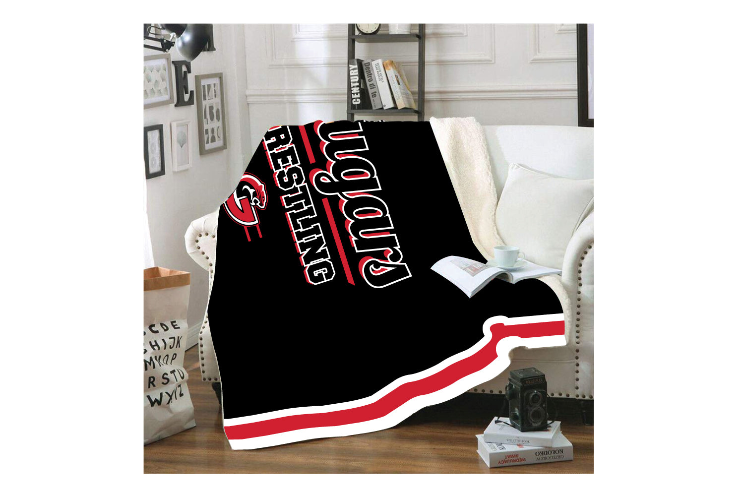 Goetz Cougars Wrestling Sublimated Blanket