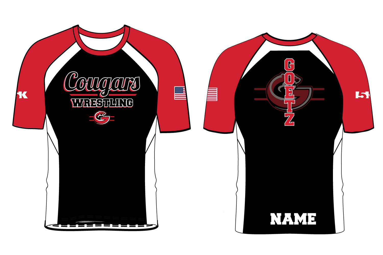Goetz Cougars Wrestling Sublimated Shirt