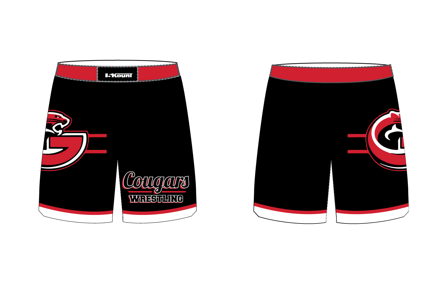 Goetz Cougars Wrestling Sublimated Fight Shorts
