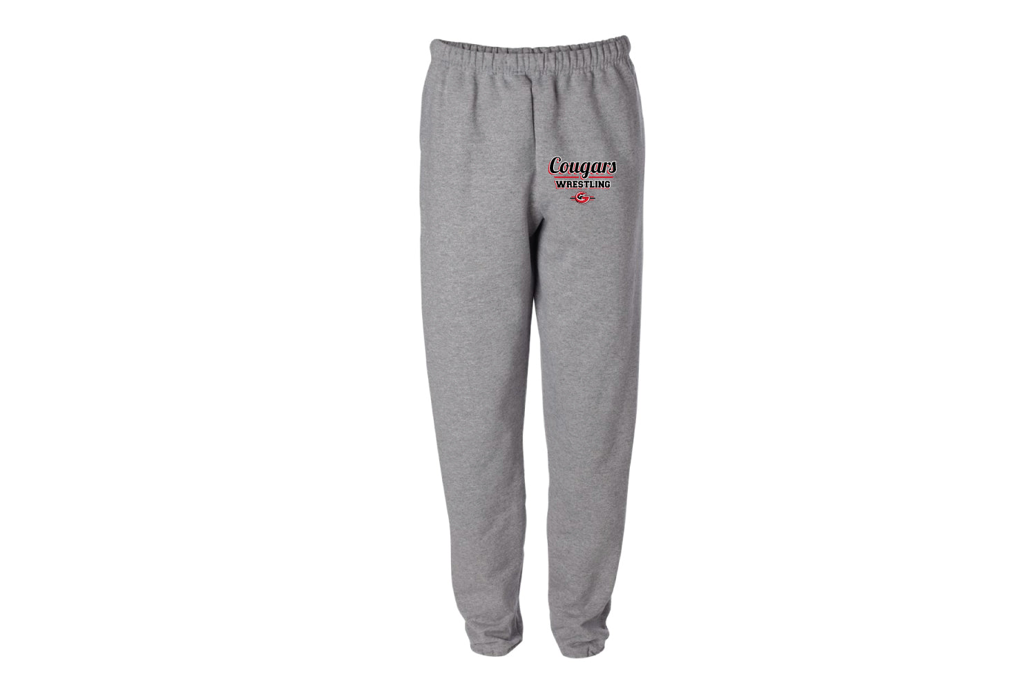 Goetz Cougars Wrestling Cotton Sweatpants - Gray