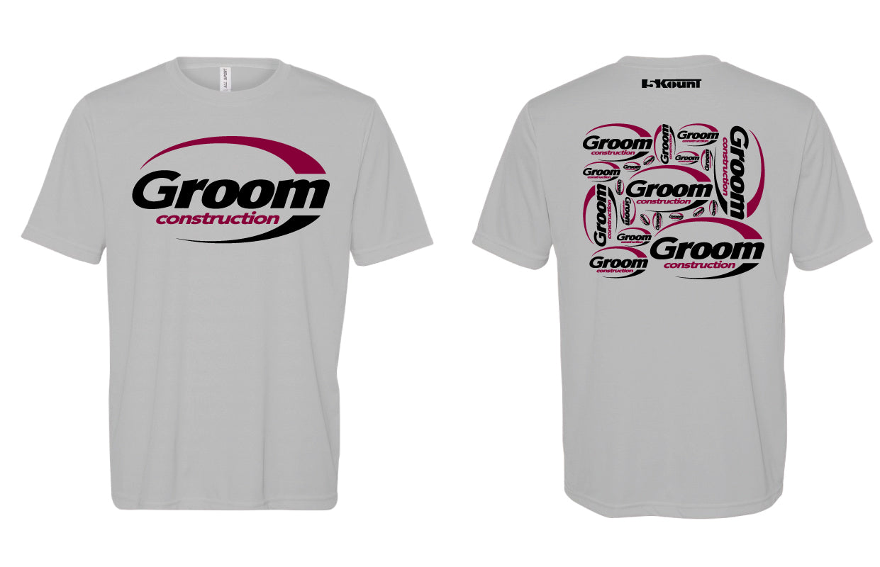 GROOM DryFit Performance Tee - Maroon or Grey - 5KounT