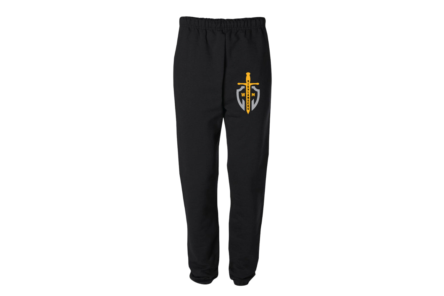 Highlanders Wrestling Club Cotton Sweatpants - Black