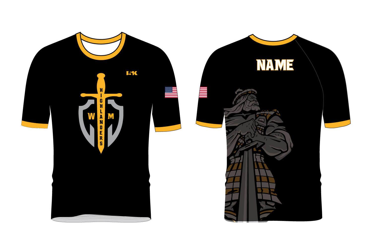 Highlanders Wrestling Club Sublimated Fight Shirt