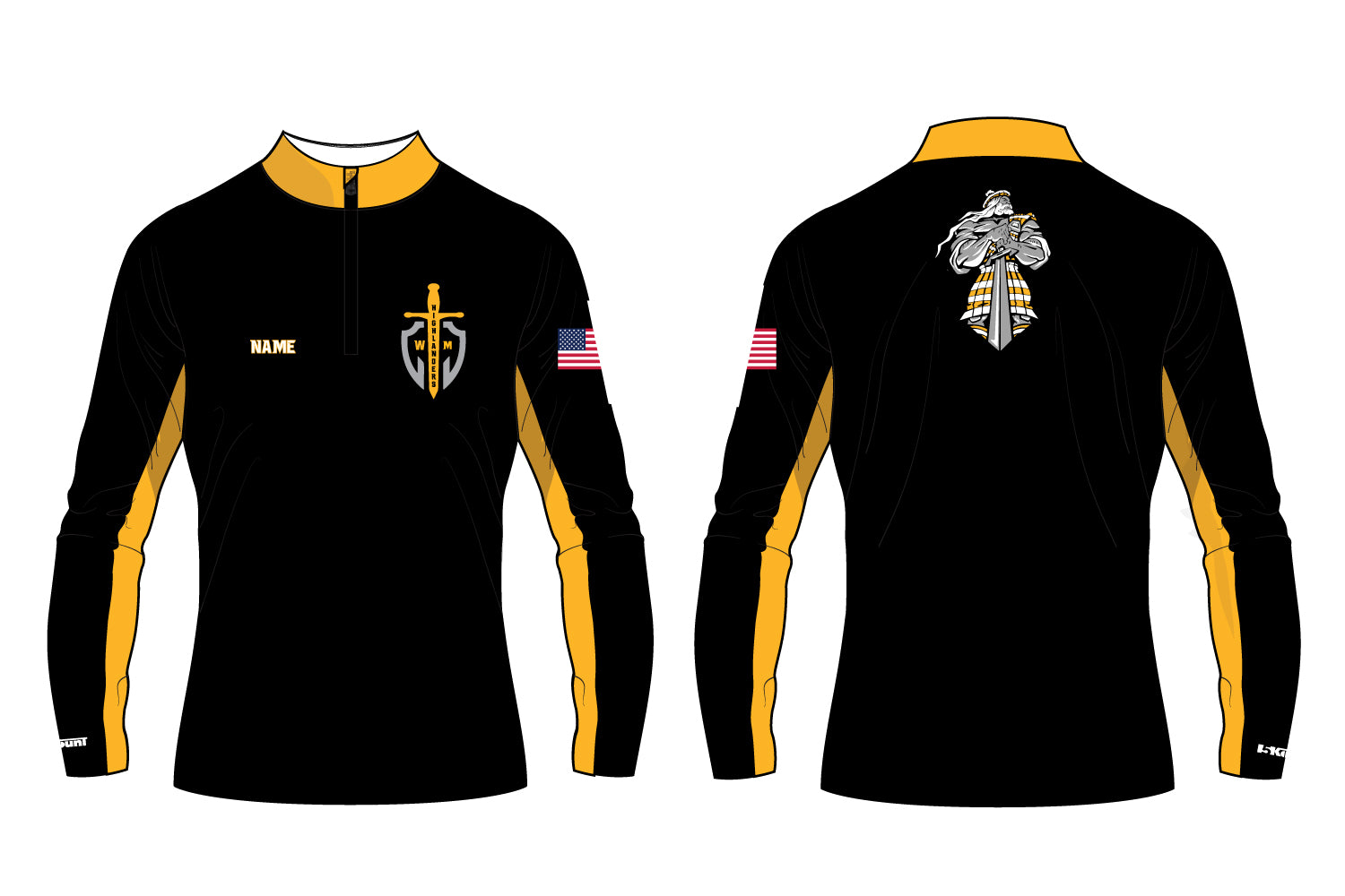 Highlanders Wrestling Club Sublimated Quarter Zip