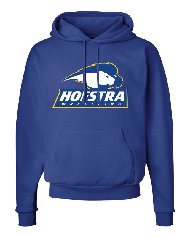 Hofstra Wrestling Cotton Hoodie - Royal - 5KounT