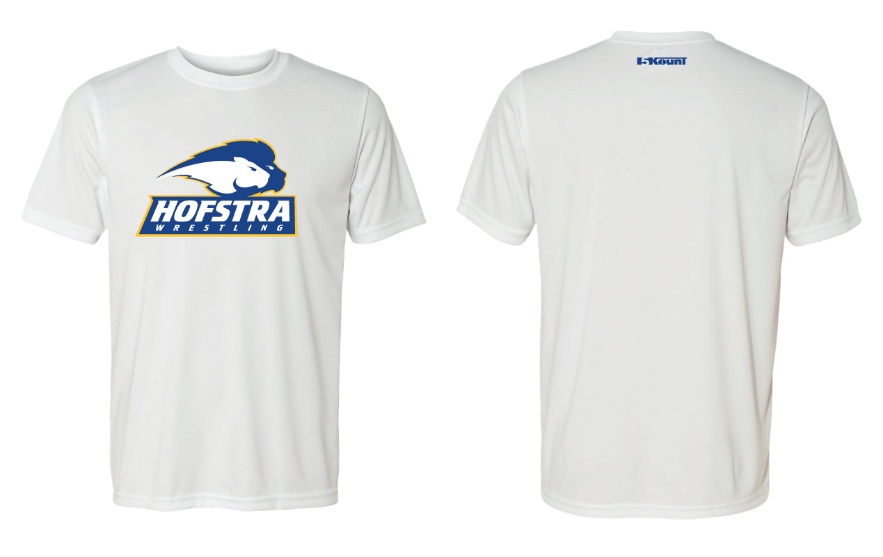 Hofstra Wrestling DryFit Performance Tee - White - 5KounT
