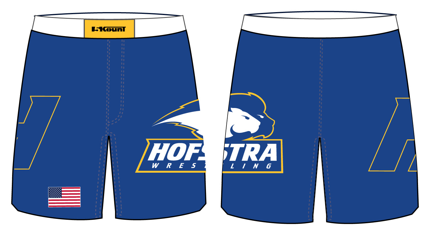 Hofstra Wrestling Sublimated Fight Shorts - 5KounT