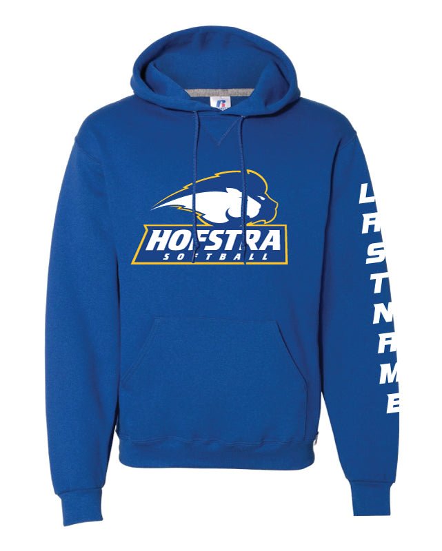 Hofstra Softball Russell Athletic Cotton Hoodie - Royal - 5KounT2018