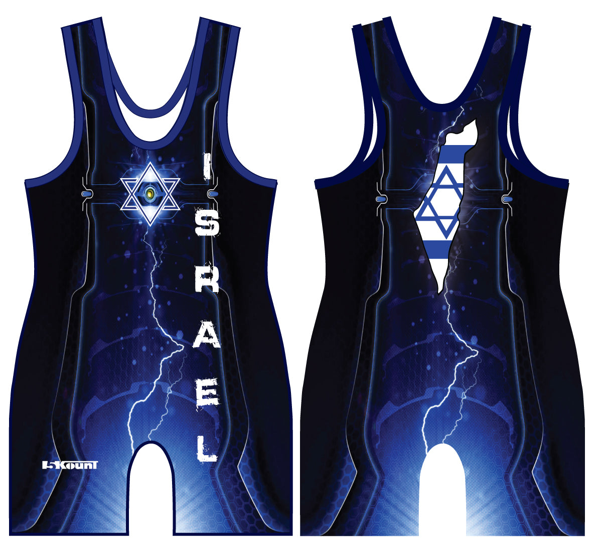 Israel Sublimated Singlet - 5KounT