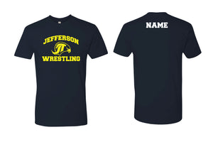 Jefferson Falcons Wrestling Cotton Crew Tee - Navy - 5KounT