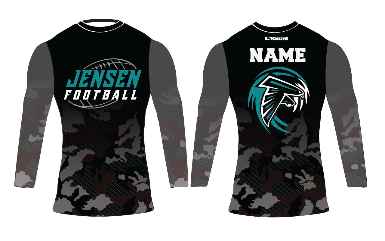 Jensen Beach Falcons Football Compression Shirt - 5KounT2018