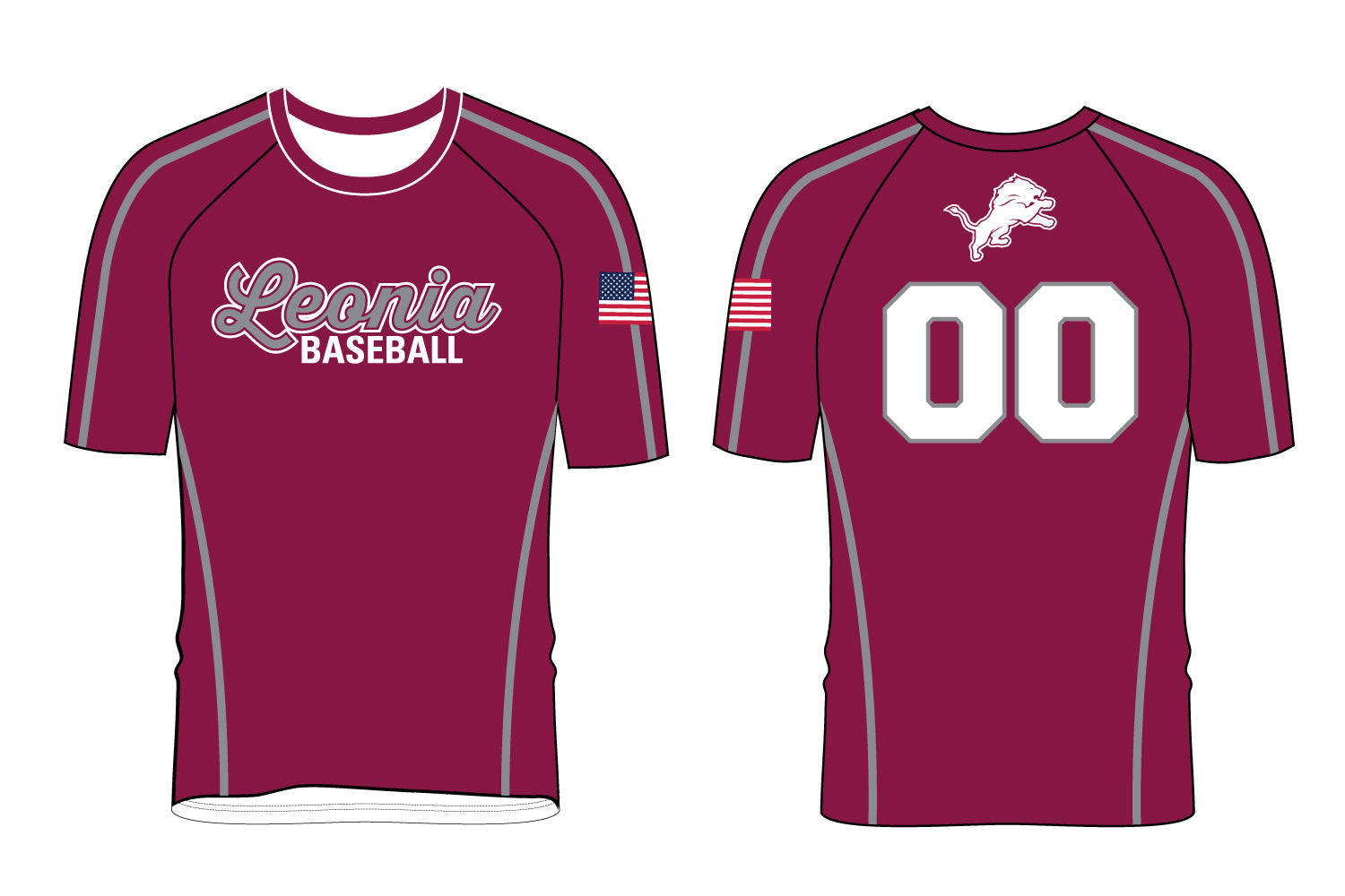 Leonia Baseball Sublimated Shirt