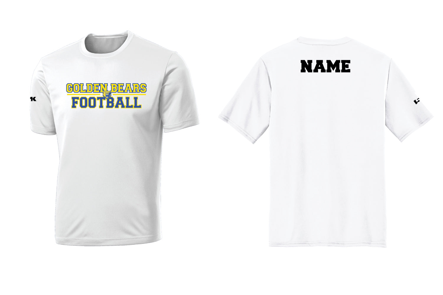 Lyndhurst Golden Bears Football Dryfit Performance Tee - Royal/White
