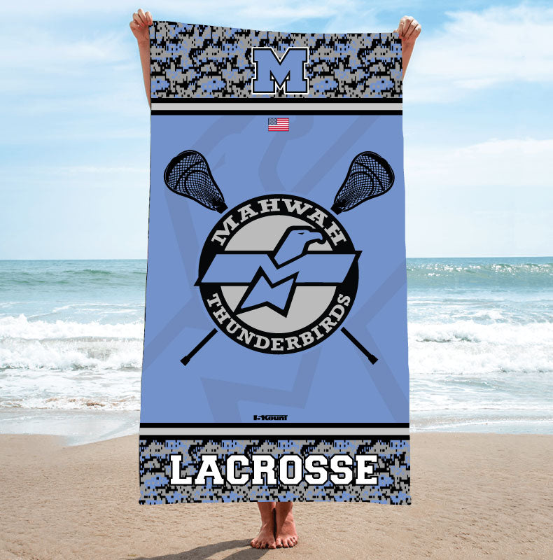 Mahwah Lacrosse Sublimated Beach Towel - 5KounT2018