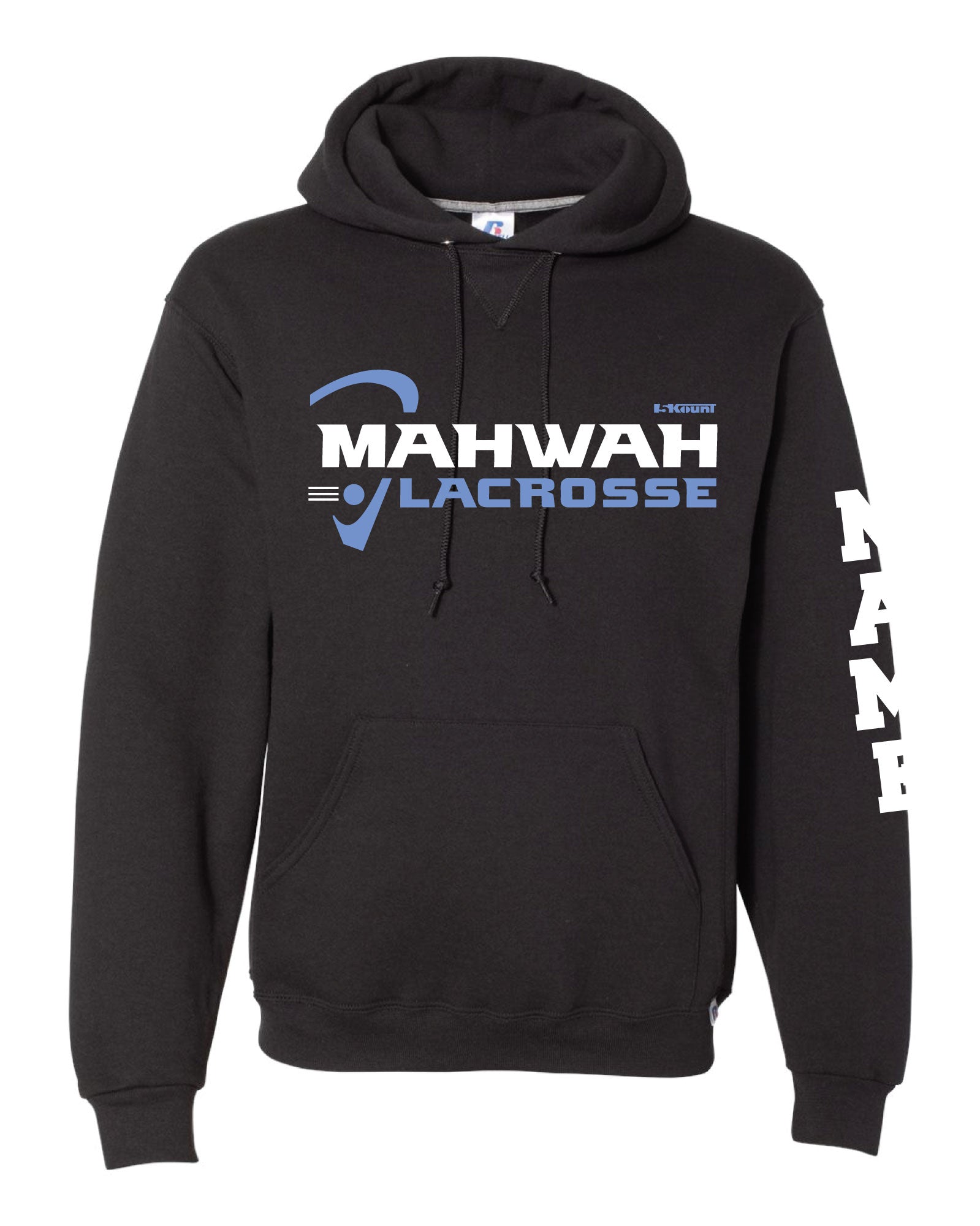 Mahwah Lacrosse Russell Athletic Cotton Hoodie - Black - 5KounT2018