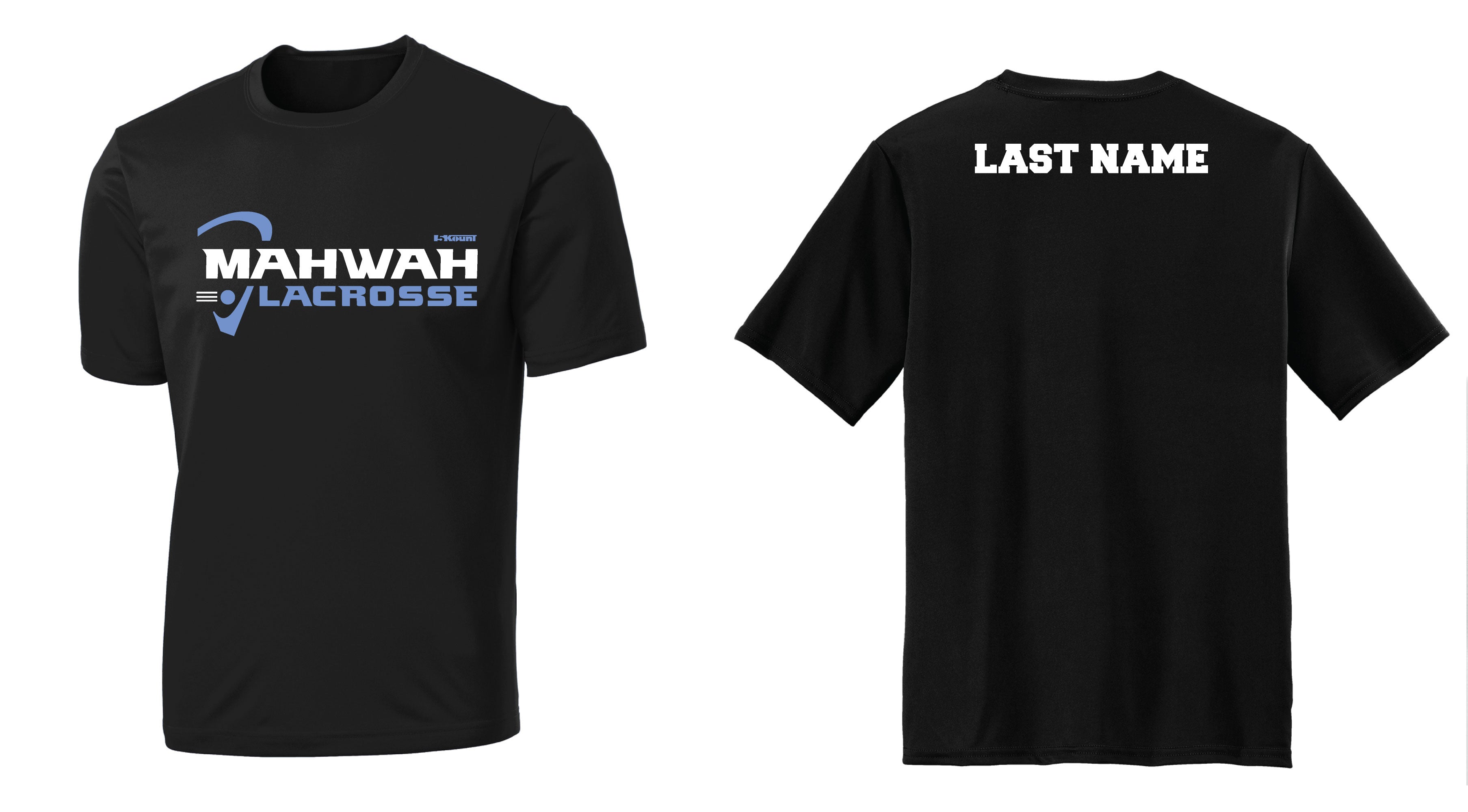 Mahwah Lacrosse Dryfit Performance Tee - Black - 5KounT2018