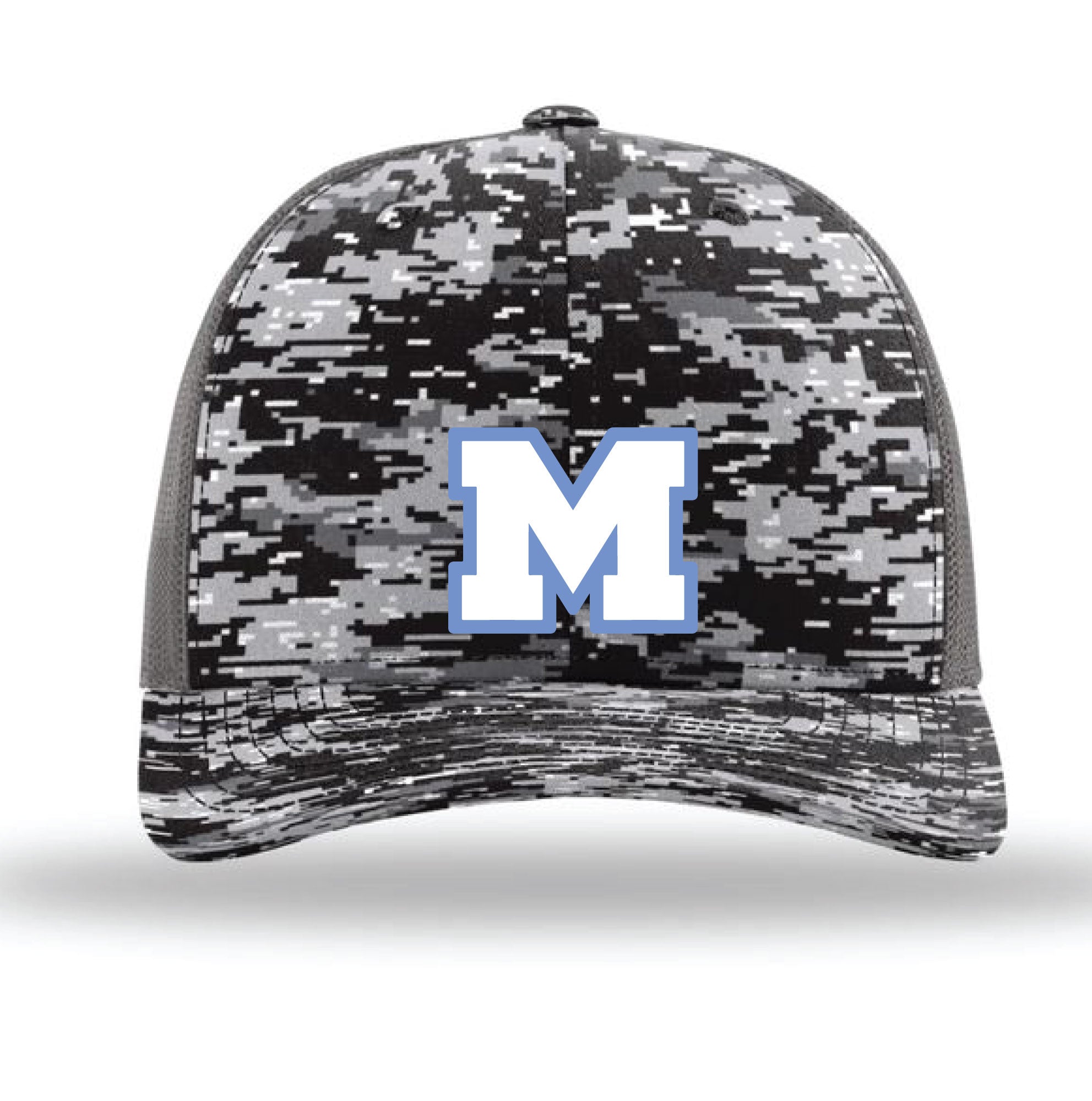 Mahwah Lacrosse Mesh Trucker Snapback Hat - Digi Cam - 5KounT2018
