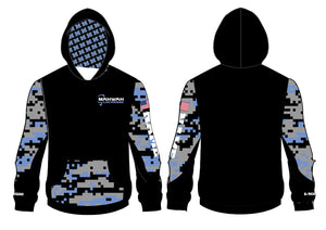 Mahwah Lacrosse Sublimated Hoodie - Black - 5KounT2018