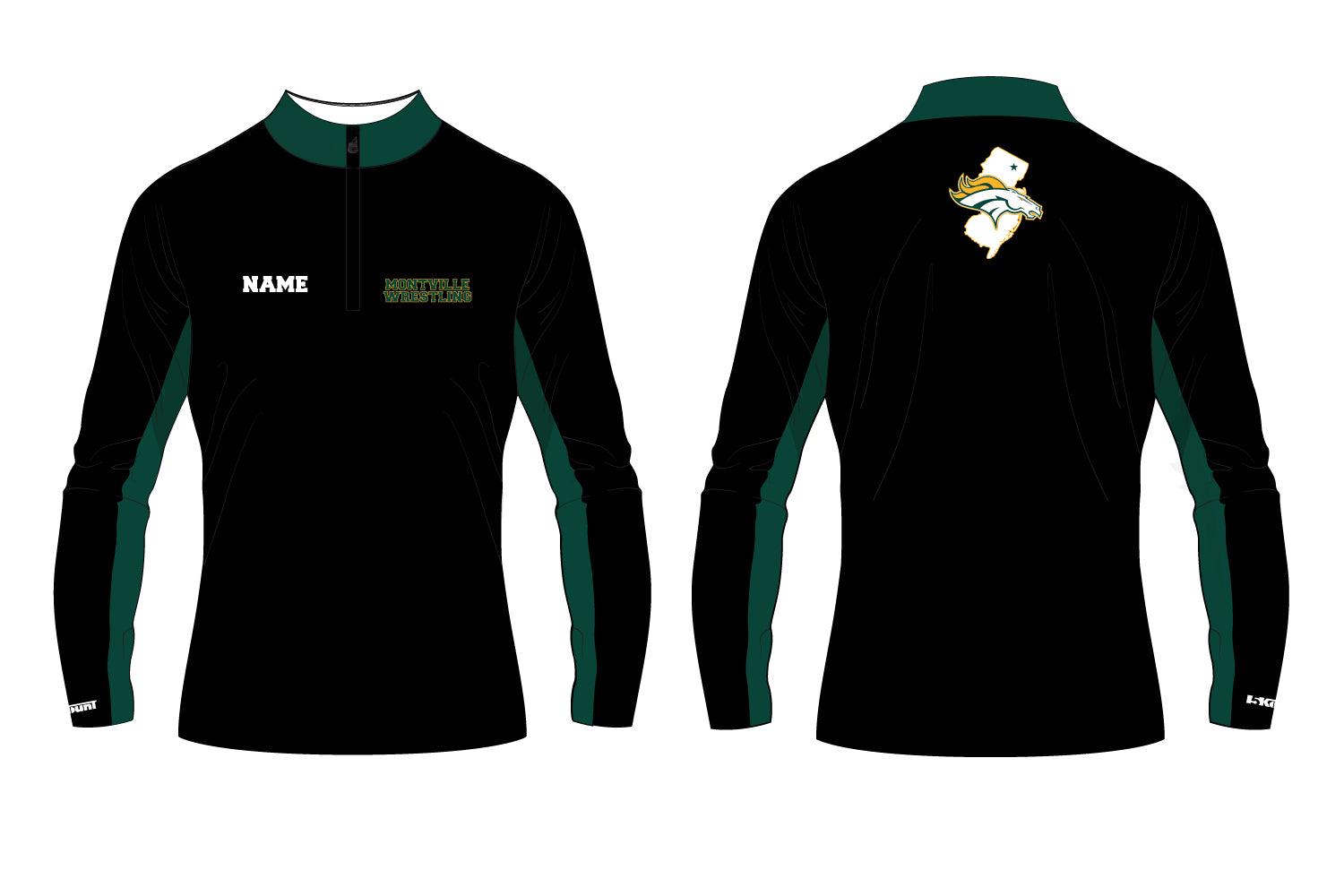Montville Wrestling Sublimated Quarter Zip