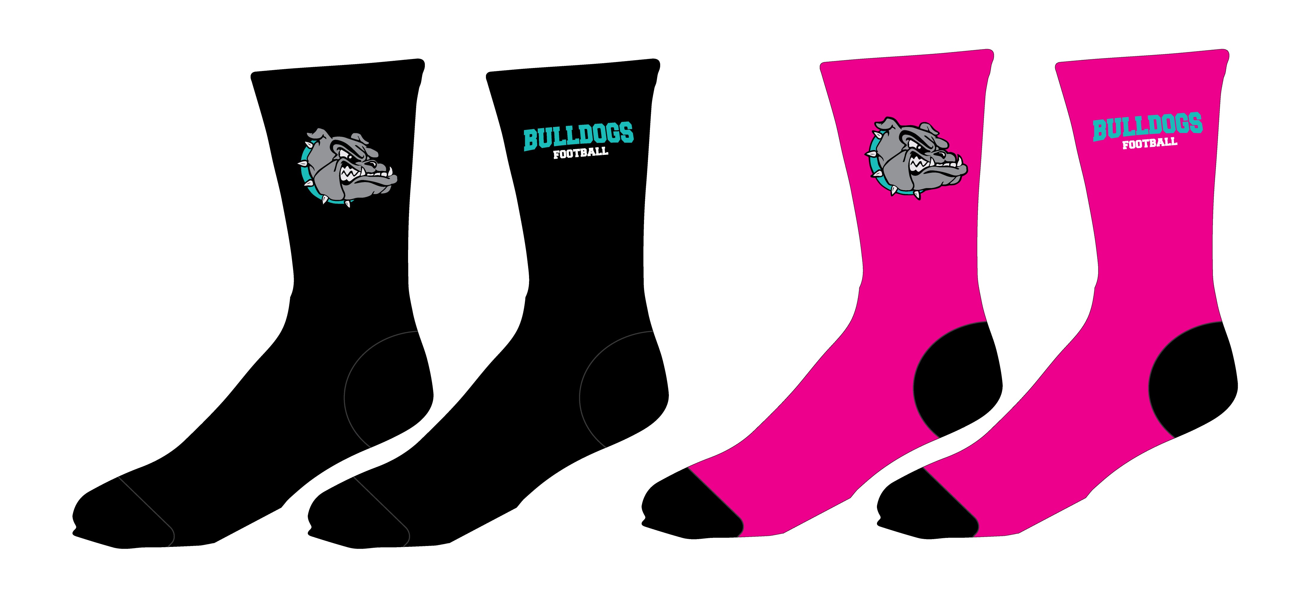 Moyock Bulldogs Footballl Sublimated Socks - 5KounT2018