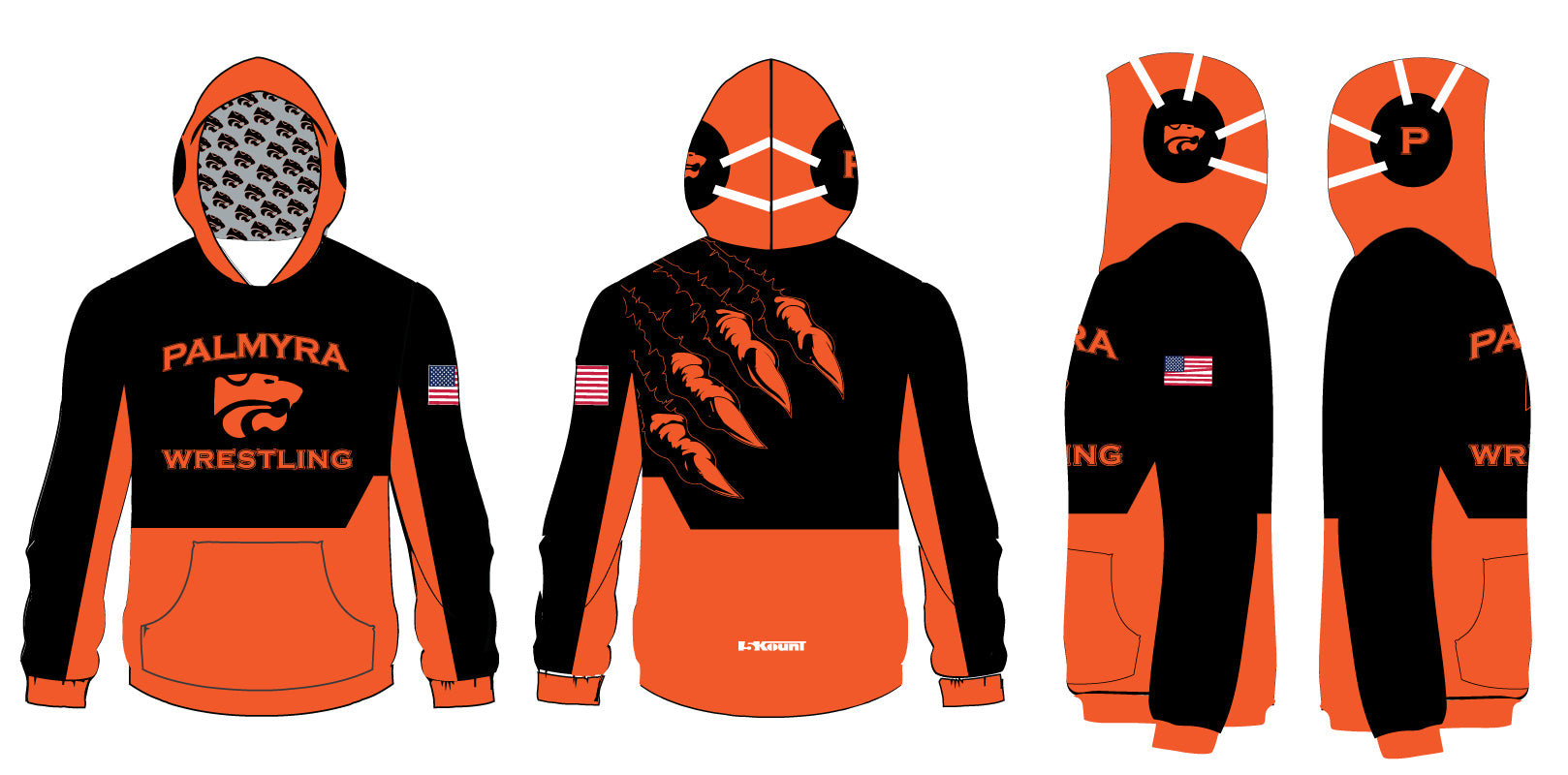 Palmyra Wrestling Sublimated Hoodie - 5KounT2018