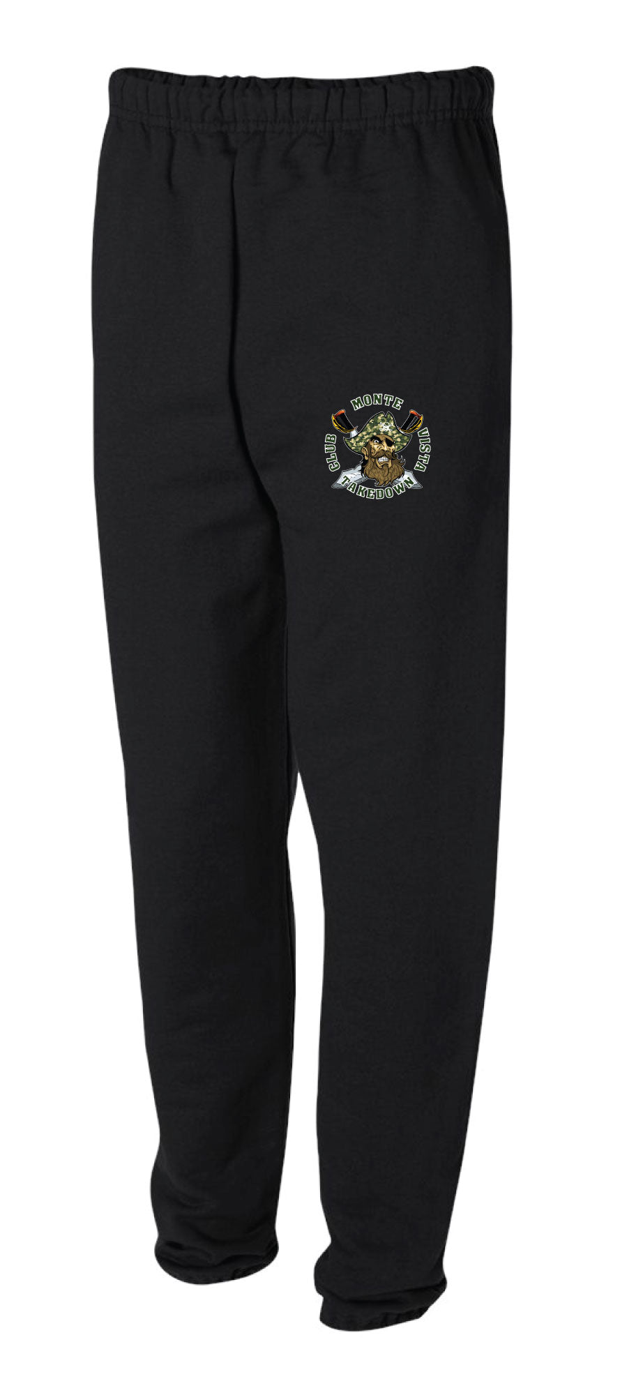 Monte Vista Takedown Club Wrestling Cotton Sweatpants - Black - 5KounT2018