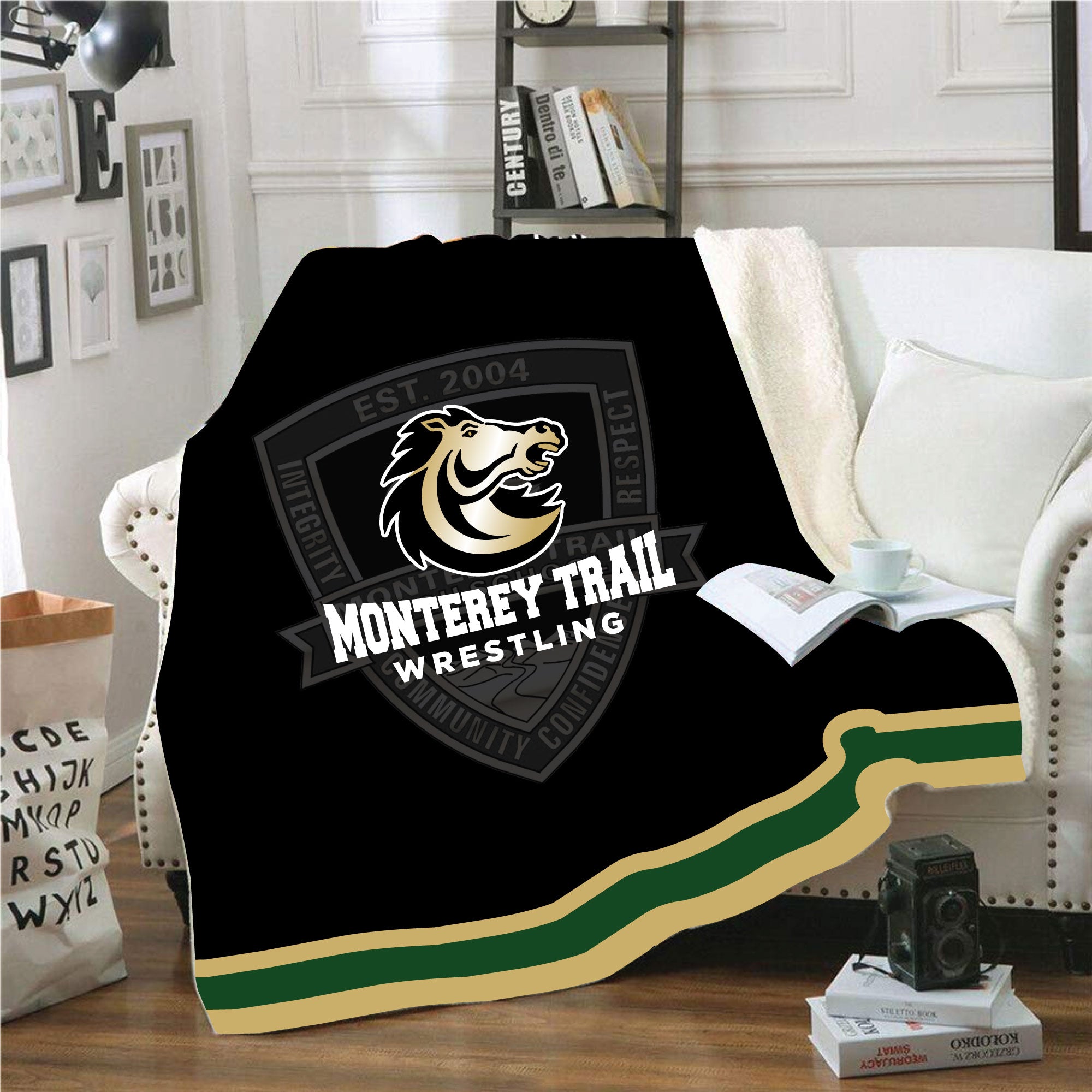 Monterey Trail Wrestling Sublimated Blanket - 5KounT2018