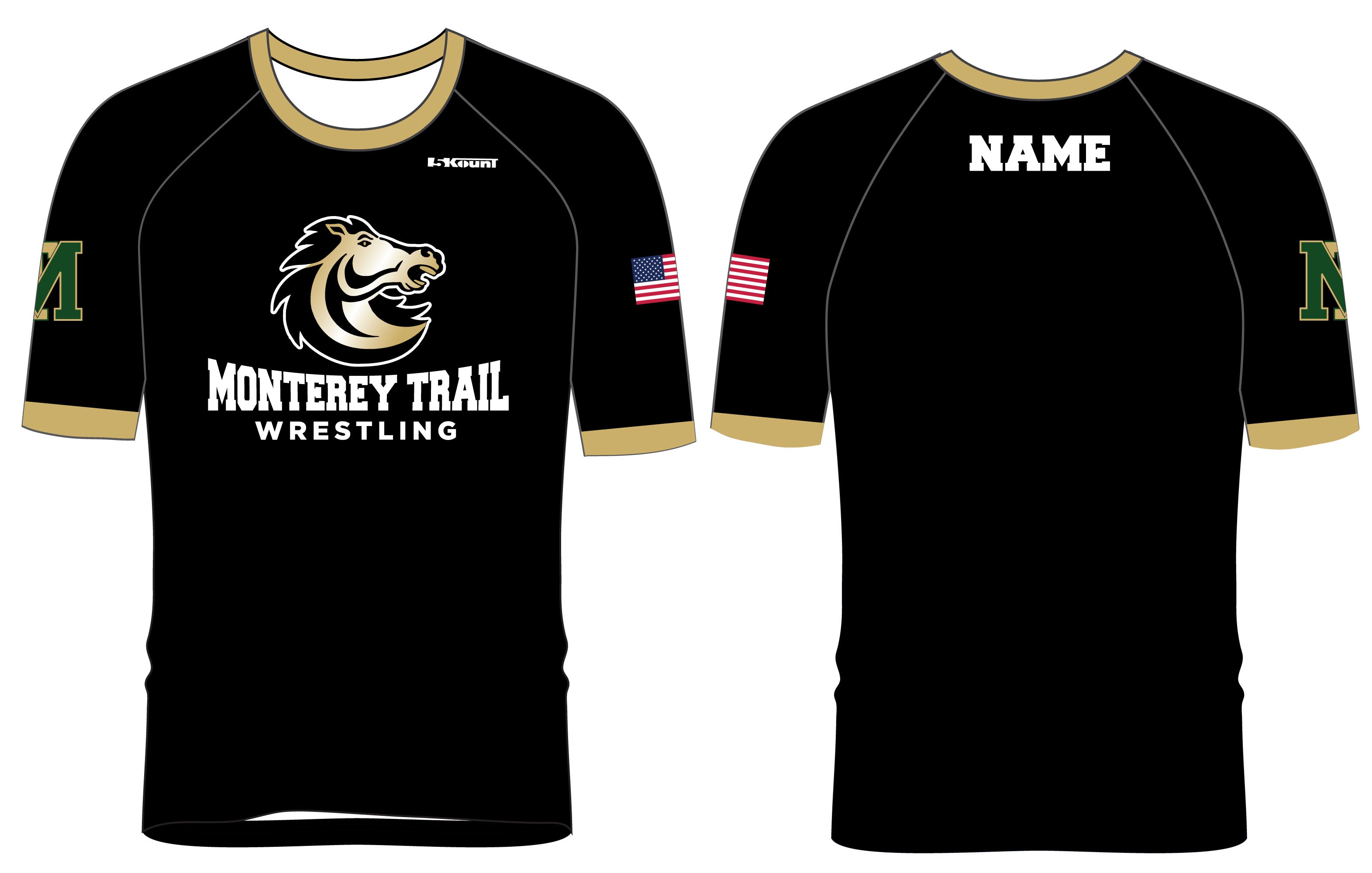 Monterey Trail Wrestling Sublimated Fight Shirt - 5KounT2018